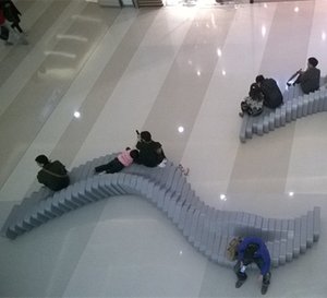 玻璃鋼波浪椅