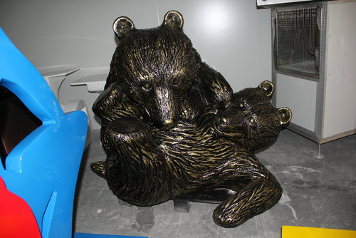 玻璃鋼狗熊雕塑