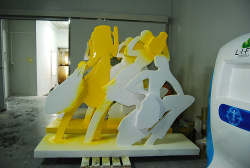 玻璃鋼雕塑運動員
