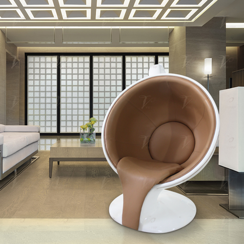 設計師個性休閑家具 玻璃鋼咖啡杯廠家定制軟包座椅