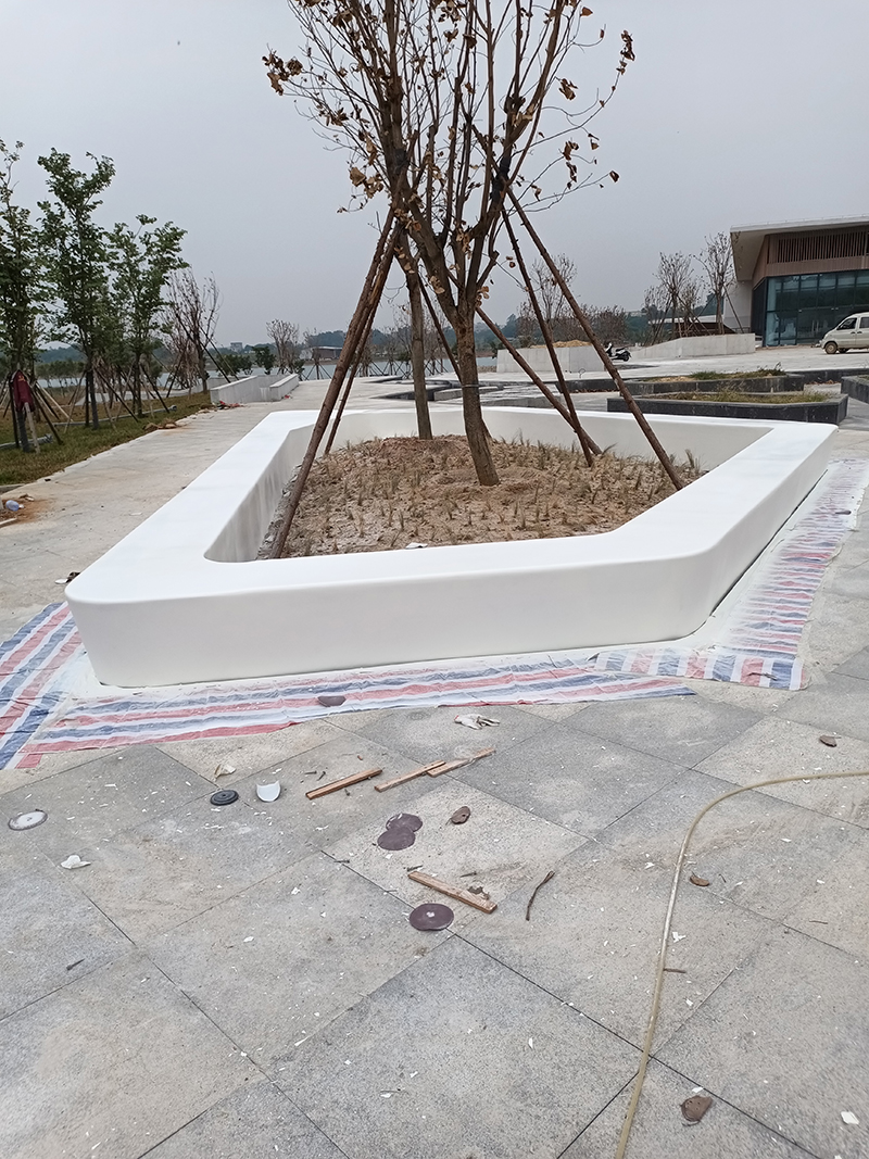 玻璃钢frp树池安装案例分享